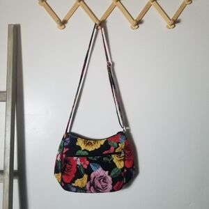 VERA BRADLEY HAVANA ROSE PATTERN CROSSBODY PURSE
